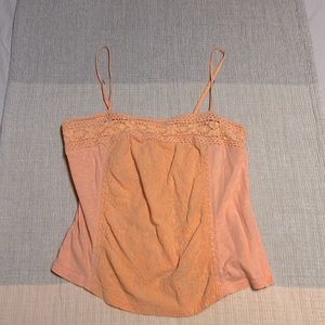 Strappy lace and crochet top decorative top by Lucky brand. Size XS.